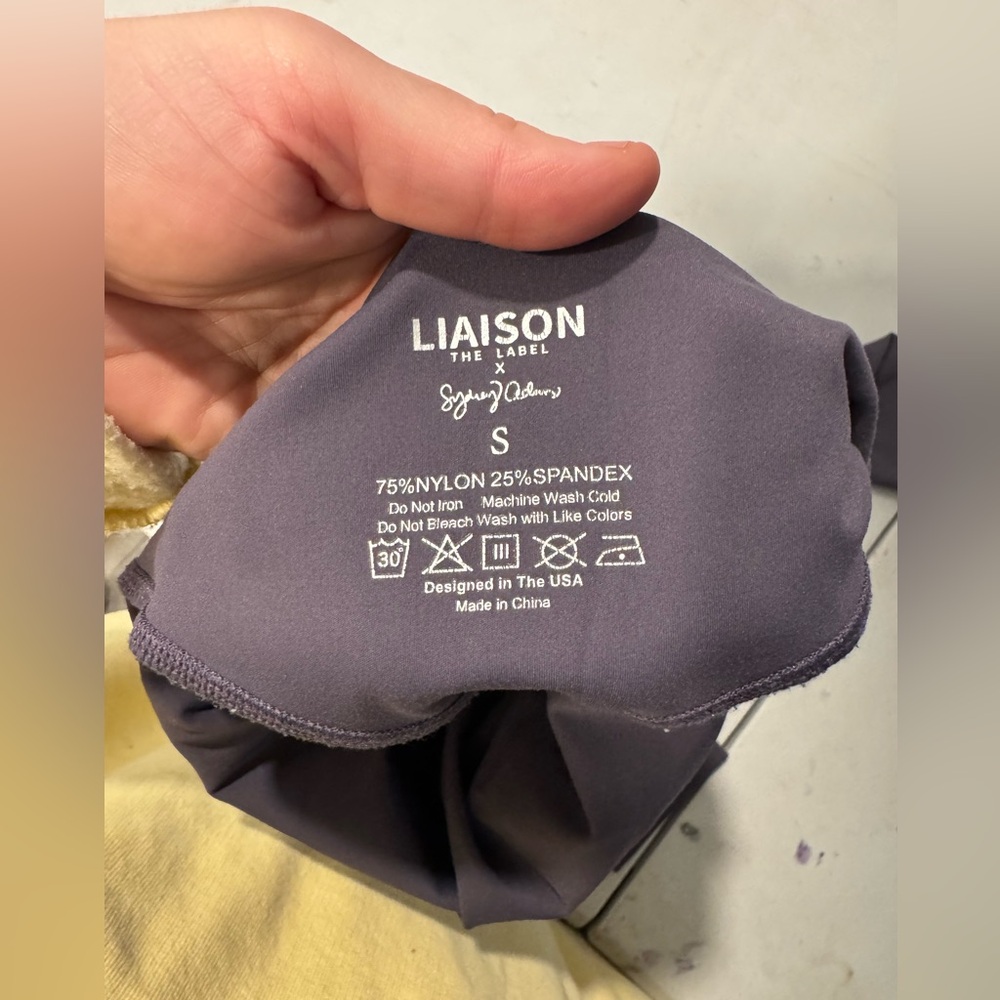 Liaison The Label Sydney Adams Women's Grey/purple Leggings - Size S